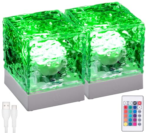 Lunartec Fernbedienung: 2er-Set LED-Nordlicht-Sternenhimmel-Projektoren, RGB, dimmbar, Fernb. (LED Projektor mit Fernbedienung, Sternenhimmel Lampen, Tischleuchte Batterie) von Lunartec