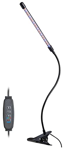 Lunartec Pflanzlampe: LED-Pflanzenlampe, rot & blau, 360°-Schwanenhals und USB Anschluss (Pflanzenbeleuchtung, Grow Lampe, Pflanzenstrahler) von Lunartec