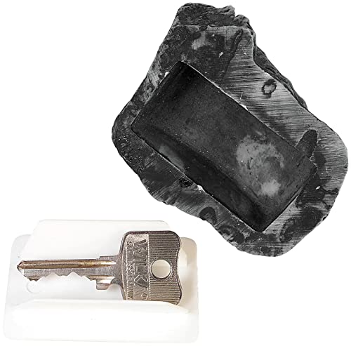 Lunartec Schlüsselversteck: Geheimversteck in Steinoptik, für Schlüssel, Caches u.v.m. (Schlüsselversteck echter Stein, Schlüsselsafe Stein, Schlüsseltresor außen) von Lunartec