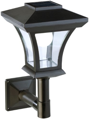 Lunartec Aussenlampe Solar: Solar-LED-Wandleuchte WL-345, 45 Lumen, 0,3 Watt (Wandlaterne, Solarleuchten Wandleuchten, Garten) von Lunartec