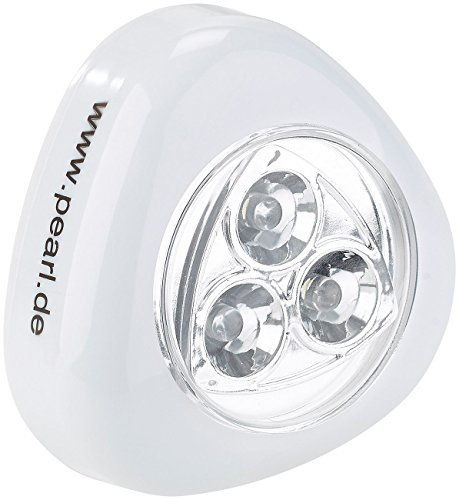 Lunartec Stick-&-Push-Light mit 3 weißen LEDs (weiß) von Lunartec