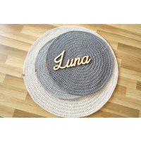 Badezimmerteppich, Teppich Rund, Badematte, Runder Teppich, Vorleger, Häkelteppich, Gehäkelter Kinderzimmer Teppich, Häkel-Teppich von Lunarug