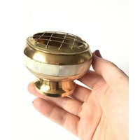 Rose Schale Vintage Kessel Messing Perlmutt Förmigen Weihrauch Halter Räuchergefäß Altar Dekor Bud Vase Wicca Pagan Boho Geschenk Rose Schale Vintage Kessel Messing Perlmutt Förmigen Weihrauch Halter Räuchergefäß Altar Dekor Bud Vase Wicca Pagan Boho Geschenk von LunasaMoonVintage
