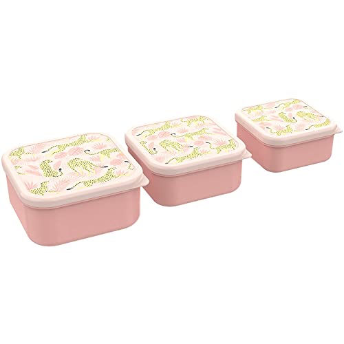 Lunch Buddies Leopard-Set, 3 Lunchboxen von Lunch Buddies