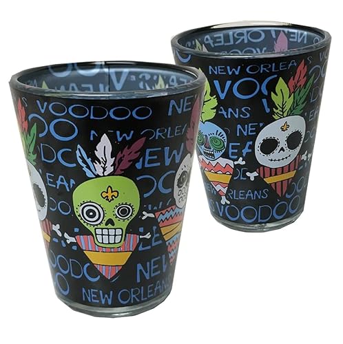 Lunch Money New Orleans VOODOO Puppen-Souvenir-Schnapsglas von Lunch Money