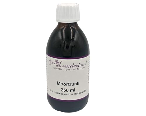 Lunderland Moortrunk | 250 ml | Ergänzungsfuttermittel für Hunde und Katzen | Zur Unterstützung bei Übersäuerung oder Magenschleimhautentzündung | Als 4-wöchige Kur empfohlen von Lunderland