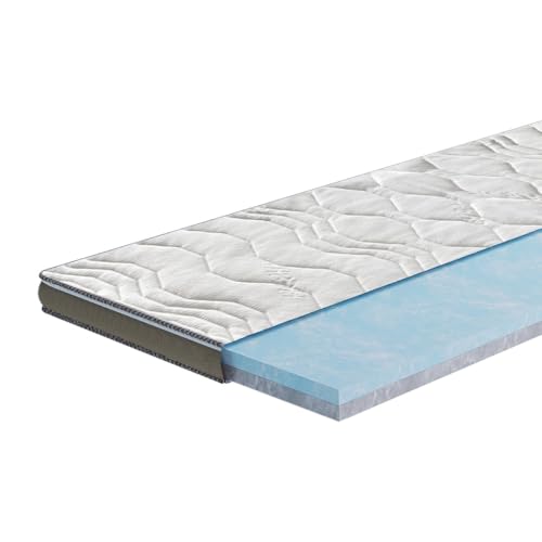 XXL Duo 12cm Topper - Härtegrad wendbar - H2/H3 - alle Größen Matratzenauflage (90x200 cm) von Lunea Möbel
