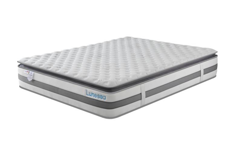 Taschenfederkernmatratze Zenith – Premium Hybridmatratze mit Gel-Memory, Lunessa, 32 cm hoch von Lunessa