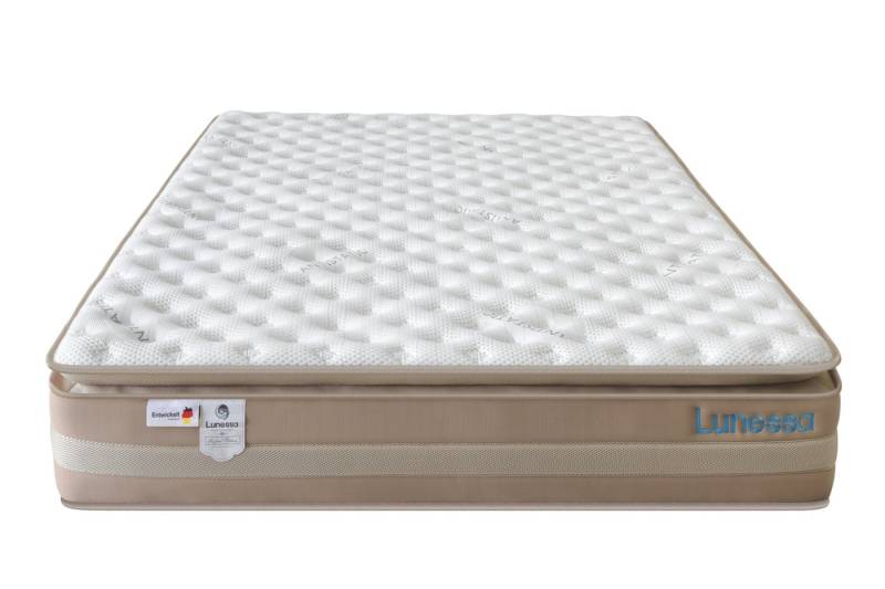 Taschenfederkernmatratze Zenith – Premium Hybridmatratze mit Gel-Memory, Lunessa, 32 cm hoch von Lunessa