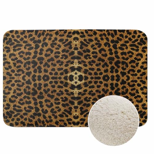 Badematte mit Leopardenmuster für Badezimmer, sexy Leopardenmuster, maschinenwaschbar, Badematte, Teppich, Raumdekoration für Duschboden, 50,8 x 78,7 cm Matte Badematte mit Leopardenmuster für Badezimmer, sexy Leopardenmuster, maschinenwaschbar, Badematte, Teppich, Raumdekoration für Duschboden, 50,8 x 78,7 cm Matte von Lungtao