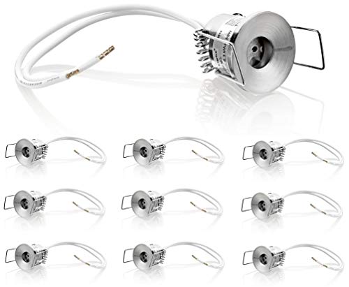 Lunivers 10er Pack, G4 Einbauspot aus Druckguss, eisen-gebürstet Lunivers 10er Pack, G4 Einbauspot aus Druckguss, eisen-gebürstet von Lunivers