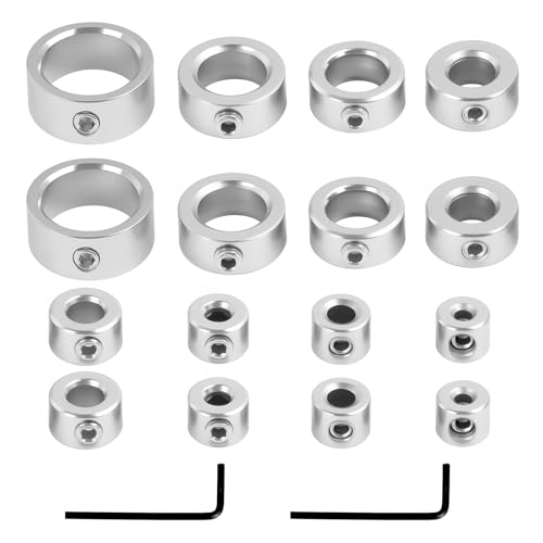 16 PCS Tiefenanschlag für Bohrer, Tiefenanschlagringe Set mit Sechskantschlüssel, Tiefenanschlagringe 3–16 mm mit Inbusschlüssel, Tiefenanschlag für Bohrer, Bohrhilfe und Bohrlehre für präzises Dübeln 16 PCS Tiefenanschlag für Bohrer, Tiefenanschlagringe Set mit Sechskantschlüssel, Tiefenanschlagringe 3–16 mm mit Inbusschlüssel, Tiefenanschlag für Bohrer, Bohrhilfe und Bohrlehre für präzises Dübeln von Lunpoem