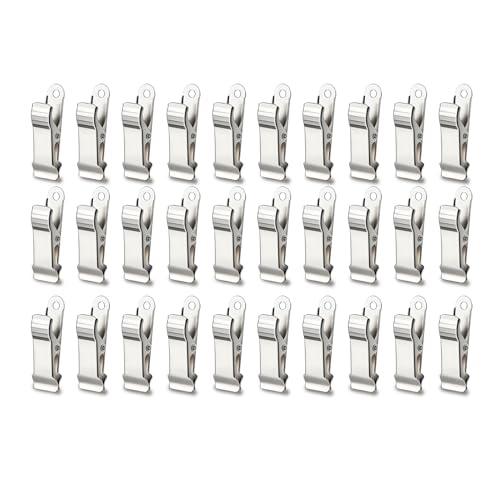30PCS 1/2 Zoll Breite Federklemmen, Metall Mini Krokodilklemmen aus Edelstahl, rutschfeste Federklemmen für Vorhänge, Fotos, Duschvorhänge, Bastelarbeiten, Wäscheklammern Metall für Haushalt und Büro 30PCS 1/2 Zoll Breite Federklemmen, Metall Mini Krokodilklemmen aus Edelstahl, rutschfeste Federklemmen für Vorhänge, Fotos, Duschvorhänge, Bastelarbeiten, Wäscheklammern Metall für Haushalt und Büro von Lunpoem