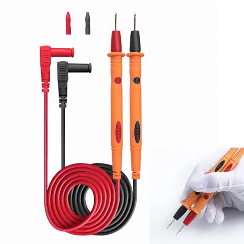 PT1005 1000V 20A Universal-Digital-Multimeter Probe-Messleitungen Pin Nadelspitze Multi-Meter Prüfvorrichtung Bleisonde Draht Pen Kabe,1 Satz von Lunpog