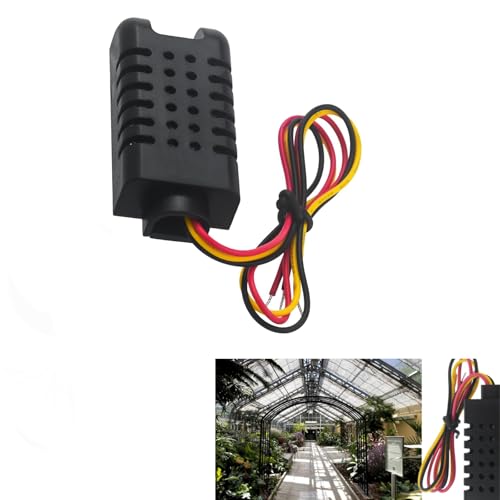 1 Stück DHT21/AM2301 AM2301A Kapazitive Digital Temperatur und Luftfeuchtigkeit Sensor, DHT21 Temperatur Feuchtigkeitssensormodul Schwarz für Luftfeuchtigkeitsregler Prüfgeräte von Lunpog