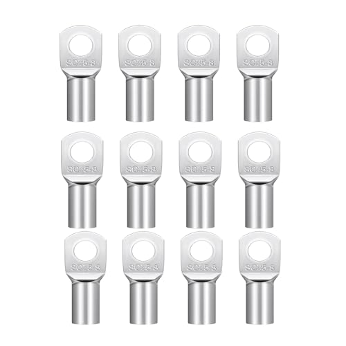 12 Stück Ringkabelschuhe m8 Kabelschuhe set 35mm² kabelschuh aus Kupfer verzinnt für Batteriekabel Kfz Verteilerkästen von Lunpog