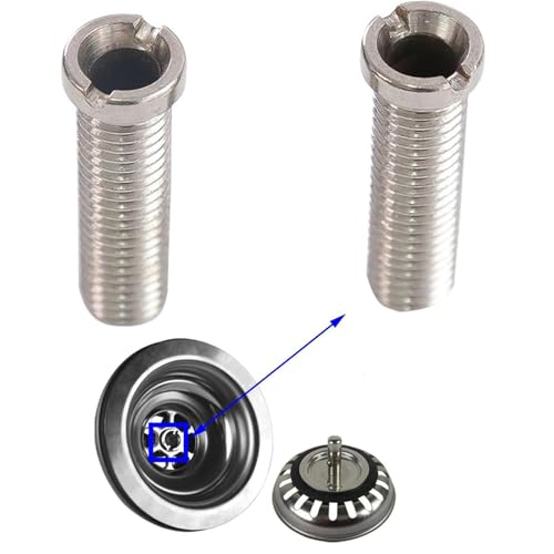 2 Stück Hohlschraube Spüle 35mm Hohlschraube Edelstahl Abflusssieb Waschbecken Ø 12mm für Ventilabläufe mit 1.5 inch und 3.5 inch, Zubehör für Küchenspülen Siebkorbventil Ablaufventil von Lunpog
