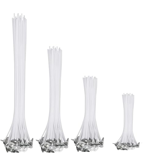 Kerzen Selber Machen Set 200 Stück Rauchfrei Kerzendocht Geruchlos Kerzendochte für Kerzen für die Kerzenherstellung Candle DIY (2.6/6/10/15cm) von Lunpog