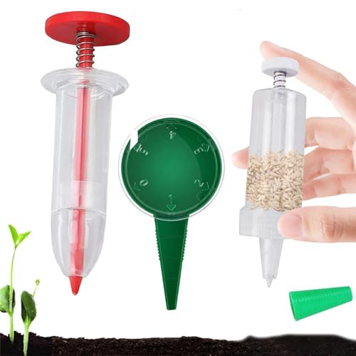 3 Stück Saatgut Sämaschin, Samenspender, Hand Saatgut Sämaschine, Seedmaster Aussaat-Setzling-Werkzeug für Gartenbau-Aussaat von Lunpog