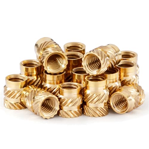 Gewindeeinsatz, 120 Stück M3 Einpressmuttern Messing Einbettung Muttern Rändelmuttern, M3x5,7x4,6mm, Threaded inserts für teiledurch Wärme oder Ultraschall in 3D-Drucker Teile Gewindeeinsatz, 120 Stück M3 Einpressmuttern Messing Einbettung Muttern Rändelmuttern, M3x5,7x4,6mm, Threaded inserts für teiledurch Wärme oder Ultraschall in 3D-Drucker Teile von Lunpog