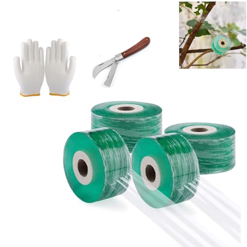 Veredelungsband 4 Stück Veredelungsband Dehnbar Selbstklebendes pfropfband Baumschulen Band für Obstbäume für Garten Baum Sämling Grün Veredelungsband 4 Stück Veredelungsband Dehnbar Selbstklebendes pfropfband Baumschulen Band für Obstbäume für Garten Baum Sämling Grün von Lunpog