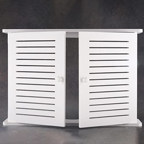 Luntfeiy Kabellos WiFi Router Aufbewahrung Boxen Kabel Draht Halterung Wand Behang Stecker Brett Aufbewahrung Regal S von Luntfeiy