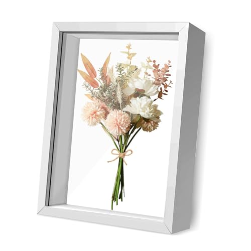 3D Bilderrahmen zum Befüllen, Bilderrahmen Tief zum Befüllen, 3D Objektrahmen Tiefer 3cm, Tiefer Rahmen Hölzern mit Transparente Acrylplatte für Objekte Blumen Hochzeitsgeschenk(Weiß, 27.3x22.3cm) 3D Bilderrahmen zum Befüllen, Bilderrahmen Tief zum Befüllen, 3D Objektrahmen Tiefer 3cm, Tiefer Rahmen Hölzern mit Transparente Acrylplatte für Objekte Blumen Hochzeitsgeschenk(Weiß, 27.3x22.3cm) von Lunyloer