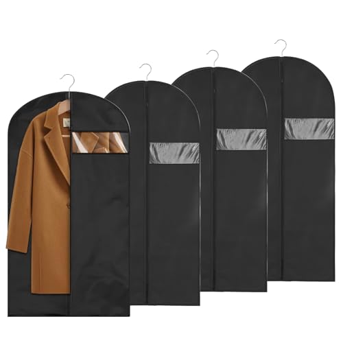 Kleidersack 120 x 60 cm, 4 Stück Kleidersäcke mit Reißverschluss, Faltbare Kleidersack Anzug, Atmungsaktive Staubdichte Mottenfest KleiderhüLle für Hemden Anzüge und Kleider Kleidersack 120 x 60 cm, 4 Stück Kleidersäcke mit Reißverschluss, Faltbare Kleidersack Anzug, Atmungsaktive Staubdichte Mottenfest KleiderhüLle für Hemden Anzüge und Kleider von Lunyloer