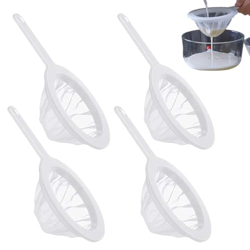 Sieb Fein, 4 Stück Feines Sieb Mit Griff Ultrafeines Trichterfilte 100/200/300/400 Mesh Haarsieb Haushaltssieb Handsieb Küchensieb für Saft Kaffee Suppe Küche Netzsieb (22×14.5cm) Sieb Fein, 4 Stück Feines Sieb Mit Griff Ultrafeines Trichterfilte 100/200/300/400 Mesh Haarsieb Haushaltssieb Handsieb Küchensieb für Saft Kaffee Suppe Küche Netzsieb (22×14.5cm) von Lunyloer