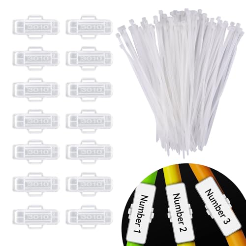 100 Stück Kabelbeschriftung Clip, Kabeletiketten Erkennungsbox, Transparente Wasserdichtes Kabelkennzeichnung,mit 100 Kabelbinder,Wiederverwendbar,für Kennzeichnung und Sortierung von Kabeln Aller Art 100 Stück Kabelbeschriftung Clip, Kabeletiketten Erkennungsbox, Transparente Wasserdichtes Kabelkennzeichnung,mit 100 Kabelbinder,Wiederverwendbar,für Kennzeichnung und Sortierung von Kabeln Aller Art von Lunza