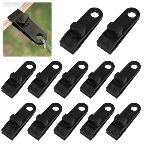 12 Stück Planenspanner Planenclips Zeltplanen Clips, Schwarz Tarp Clips, Einstellbar Zelte Clip, Sofortige Markisenklemme, für Zelte, Abdeckungen, Markisen, Banner, Gartenarbeit, Pool Planen 12 Stück Planenspanner Planenclips Zeltplanen Clips, Schwarz Tarp Clips, Einstellbar Zelte Clip, Sofortige Markisenklemme, für Zelte, Abdeckungen, Markisen, Banner, Gartenarbeit, Pool Planen von Lunza