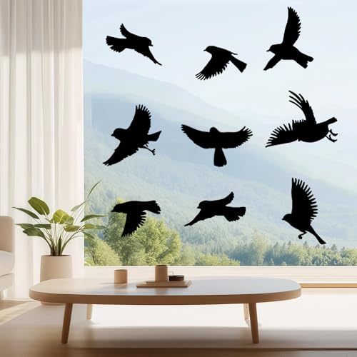 36 Stück Fensteraufkleber Vogelschutz, Fenstersticker Vogelaufkleber für Fensterscheiben, Fenster Aufkleber zu Schutz vor Vogelschlag, PVC Vogelschutz Aufkleber Fenster Fensterbilder Selbstklebend 36 Stück Fensteraufkleber Vogelschutz, Fenstersticker Vogelaufkleber für Fensterscheiben, Fenster Aufkleber zu Schutz vor Vogelschlag, PVC Vogelschutz Aufkleber Fenster Fensterbilder Selbstklebend von Lunza
