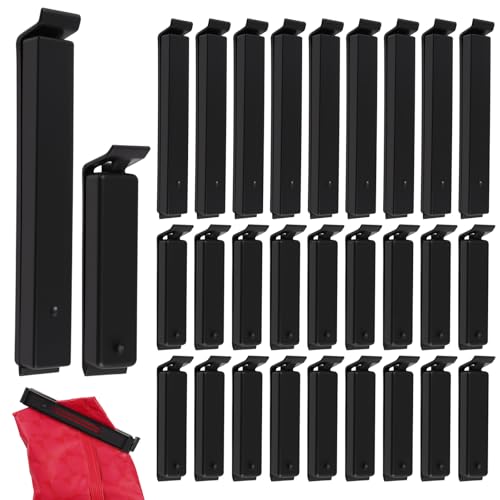 50 Stück Verschlussclips für Beutel, 6cm/11cm Klammern für Tüten, Clips für Tüten aus Kunststoff, Lang Tütenclips, Lebensmittel Clips, für Süßigkeit Snacks Lebensmitteln Chipstüte Kekse (Schwarz) 50 Stück Verschlussclips für Beutel, 6cm/11cm Klammern für Tüten, Clips für Tüten aus Kunststoff, Lang Tütenclips, Lebensmittel Clips, für Süßigkeit Snacks Lebensmitteln Chipstüte Kekse (Schwarz) von Lunza