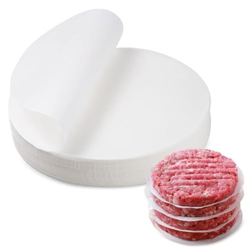 500 Stück Antihaft Burgerpapier Rund 15cm Lebensmittelecht Blatt Backpapier für Burgerpresse Hitzebeständig Öl- und Wasserabweisend Ideal für Patties, Cheeseburger, Grillen und Aufbewahrung (Weiß) 500 Stück Antihaft Burgerpapier Rund 15cm Lebensmittelecht Blatt Backpapier für Burgerpresse Hitzebeständig Öl- und Wasserabweisend Ideal für Patties, Cheeseburger, Grillen und Aufbewahrung (Weiß) von Lunza