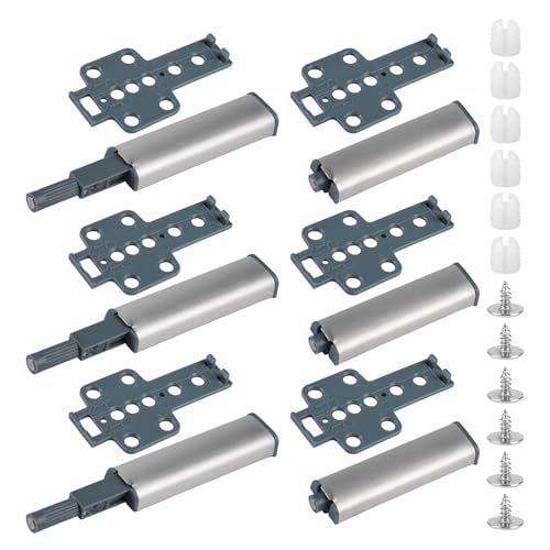 6 Stück Drucktüröffner Push To Open Türöffner, Softclose Türdämpfer, Schranktür Dämpfer, Schrank Türöffner Tip On, Türen Möbel Schubladen Schranktür Drucktüröffner für Schubladen, Schränke, Garderoben 6 Stück Drucktüröffner Push To Open Türöffner, Softclose Türdämpfer, Schranktür Dämpfer, Schrank Türöffner Tip On, Türen Möbel Schubladen Schranktür Drucktüröffner für Schubladen, Schränke, Garderoben von Lunza