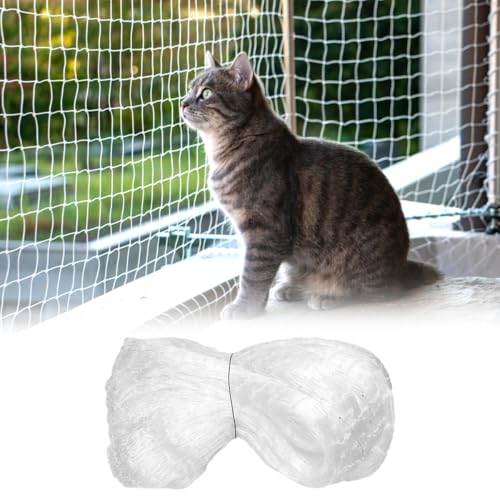 Katzennetz für Balkon Transparent 6 x 3m Katzenschutznetz aus Nylon 2.5cm Maschen Balkonnetz für Katzen Ohne Bohren Zuschneidbar UV-beständig und Wetterfest für Balkone Terrasse, Sicherheit für Katzen Katzennetz für Balkon Transparent 6 x 3m Katzenschutznetz aus Nylon 2.5cm Maschen Balkonnetz für Katzen Ohne Bohren Zuschneidbar UV-beständig und Wetterfest für Balkone Terrasse, Sicherheit für Katzen von Lunza