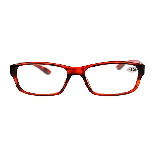 Luo-401XX Lesebrille, Retro Resin Frame Ultraleichte Klare Faltbare Lesegeräte, Hochwertige Modebrille Für Männer Und Frauen Mehrfarbig +2,0 von Luo-401XX