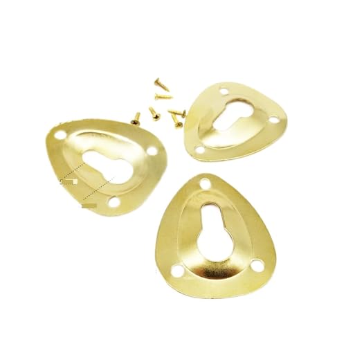 10/25 stücke Schwarz Silber Goldene Hängende Bild Foto Rahmen Aufhänger Kunstwerk Ölgemälde Spiegel Haken Mit Schrauben 5 arten für die Leinwand oder Bilder mit Schrauben(10pcs E golden) von LuoAXINN