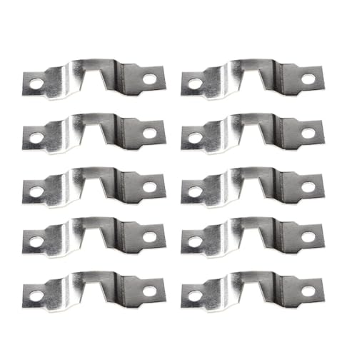 10/50PCS Edelstahl Haken Schnallen Aufhänger Hängende Verbindung Foto Rahmen Bild Spiegel Wand Silber Hardware für die Leinwand oder Bilder mit Schrauben(10PCS) von LuoAXINN