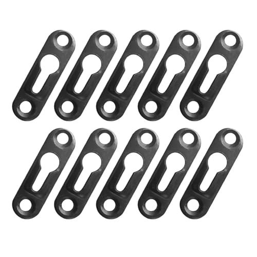 10 Stück Schlüsselloch-Aufhänger aus Metall mit Schraube, Bildaufhängungsplatte for Kunstwerke, Spiegel, Bilderrahmen, Wanddekorationen für die Leinwand oder Bilder mit Schrauben(Bronze) von LuoAXINN