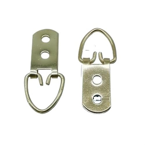 10 Stück dreieckiger D-Ring for Aufhängen von Ölgemälden, Spiegeln, Fotorahmen, Aufhänger, Kunstwerk, Foto-Wandhaken für die Leinwand oder Bilder mit Schrauben(A) von LuoAXINN