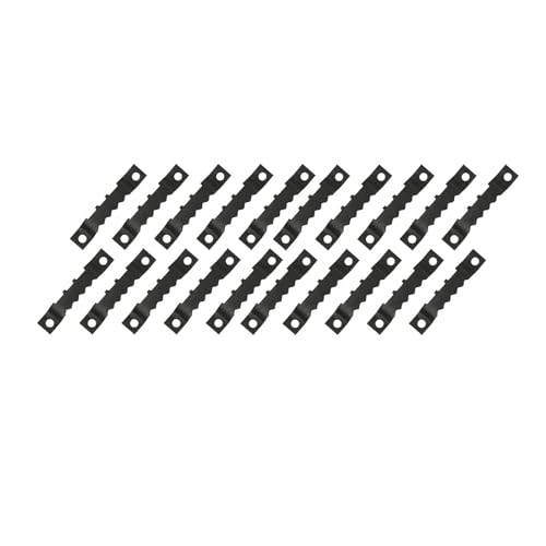 20 Stück/Set Sägezahn-Bilderrahmen-Aufhänger mit Schrauben, Wand-Ölgemälde-Spiegel, Sägezahn-Aufhängehaken, Foto-Wandhalter, golden/schwarz für die Leinwand oder Bilder mit Schrauben(Black) von LuoAXINN