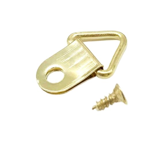 25 Stück Golden Silber Schwarz Dreieck D-Ring for Aufhängen Ölgemälde Spiegel Bilderrahmen Aufhänger Kunstwerk Foto Wandhaken mit Schrauben für die Leinwand oder Bilder mit Schrauben(A golden 10x20mm) 25 Stück Golden Silber Schwarz Dreieck D-Ring for Aufhängen Ölgemälde Spiegel Bilderrahmen Aufhänger Kunstwerk Foto Wandhaken mit Schrauben für die Leinwand oder Bilder mit Schrauben(A golden 10x20mm) von LuoAXINN