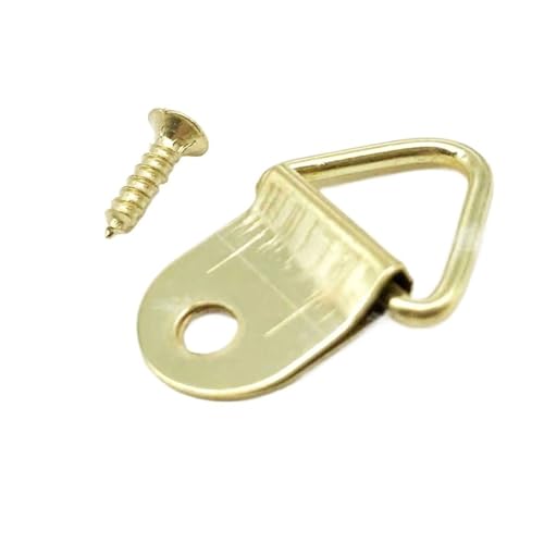 25 Stück Golden Silber Schwarz Dreieck D-Ring for Aufhängen Ölgemälde Spiegel Bilderrahmen Aufhänger Kunstwerk Foto Wandhaken mit Schrauben für die Leinwand oder Bilder mit Schrauben(B golden 13x23mm) 25 Stück Golden Silber Schwarz Dreieck D-Ring for Aufhängen Ölgemälde Spiegel Bilderrahmen Aufhänger Kunstwerk Foto Wandhaken mit Schrauben für die Leinwand oder Bilder mit Schrauben(B golden 13x23mm) von LuoAXINN