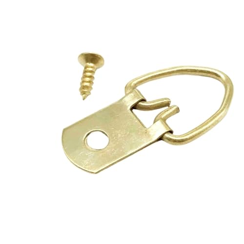 25 Stück Golden Silber Schwarz Dreieck D-Ring for Aufhängen Ölgemälde Spiegel Bilderrahmen Aufhänger Kunstwerk Foto Wandhaken mit Schrauben für die Leinwand oder Bilder mit Schrauben(E golden 13x32mm) 25 Stück Golden Silber Schwarz Dreieck D-Ring for Aufhängen Ölgemälde Spiegel Bilderrahmen Aufhänger Kunstwerk Foto Wandhaken mit Schrauben für die Leinwand oder Bilder mit Schrauben(E golden 13x32mm) von LuoAXINN
