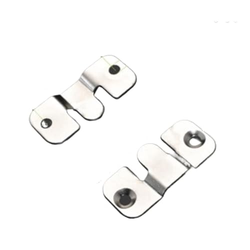 4 Stück robuste Wand-Bilderrahmen-Aufhänger, Display-Haken, Schnitt-Sofabett, ineinandergreifende Halterung, Möbel-Verbindungsschraube für die Leinwand oder Bilder mit Schrauben(Brass) von LuoAXINN