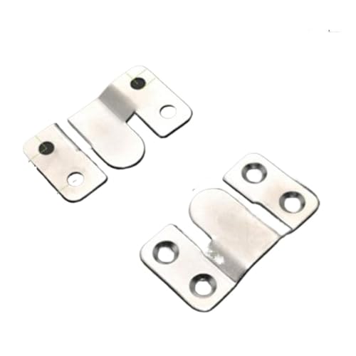 4 Stück robuste Wand-Bilderrahmen-Aufhänger, Display-Haken, Schnitt-Sofabett, ineinandergreifende Halterung, Möbel-Verbindungsschraube für die Leinwand oder Bilder mit Schrauben(Gold) von LuoAXINN