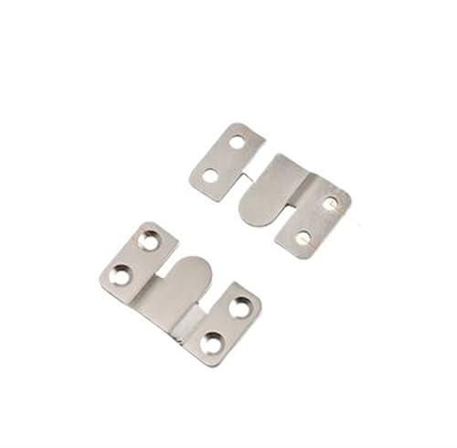 4 Stück robuste Wand-Bilderrahmen-Aufhänger, Display-Haken, Schnitt-Sofabett, ineinandergreifende Halterung, Möbel-Verbindungsschraube für die Leinwand oder Bilder mit Schrauben(Iron L) von LuoAXINN