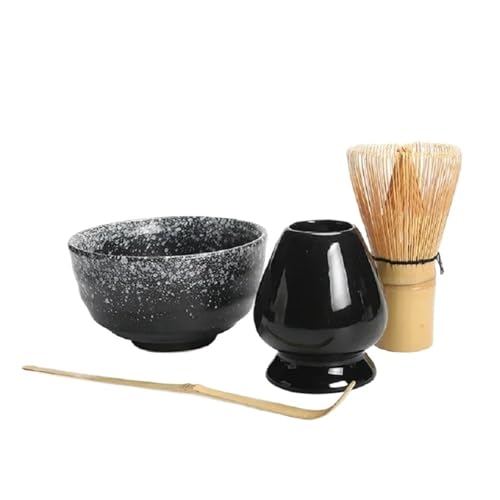 4 Teile/sätze Traditionellen Schneebesen Matcha Scoop Ceremic Halter Schüssel Tee-Sets für die Matcha-Zubereitung von LuoAXINN