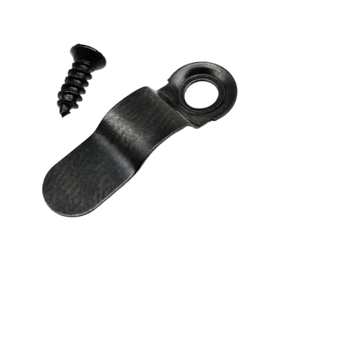 50 Stück Metall Eisen gebogen Bogen elastische Feder Bild Foto Spiegel Rahmen Rückwand Drehknopf Clip Snap mit Schrauben für die Leinwand oder Bilder mit Schrauben(A black) von LuoAXINN
